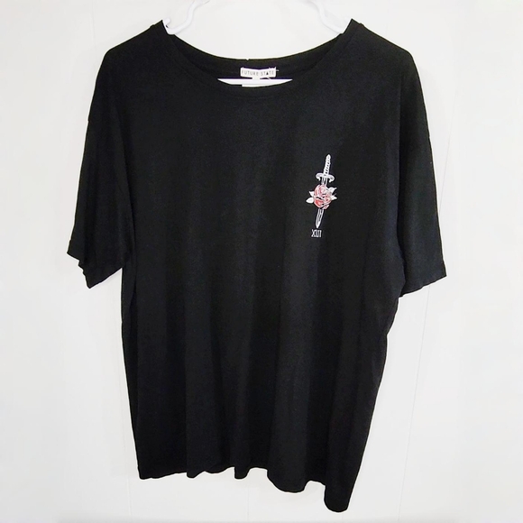 Gothic Embroidered Rose and Skeleton Tee, Future State NWT Urban Outfitters - Picture 10 of 12